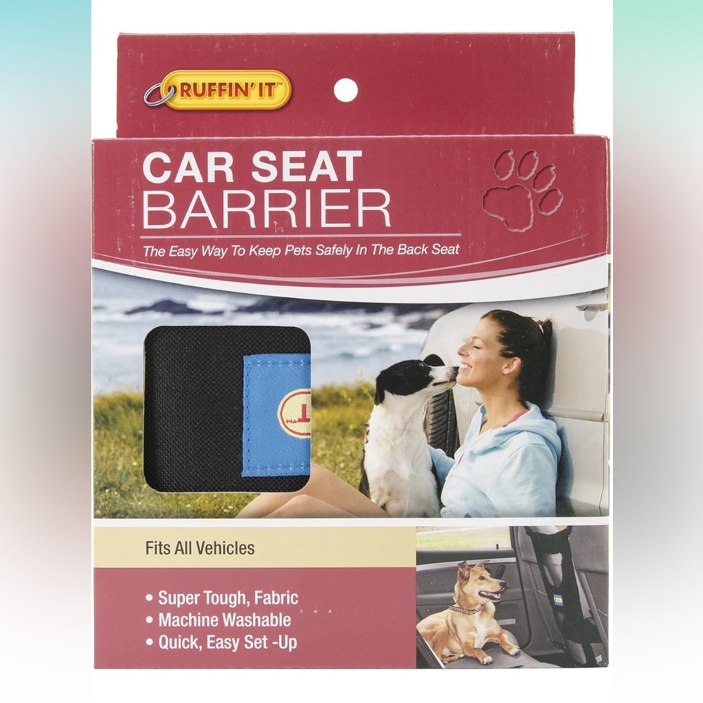 RUFFIN' IT Ez Car Front Seat Barrier, NEW